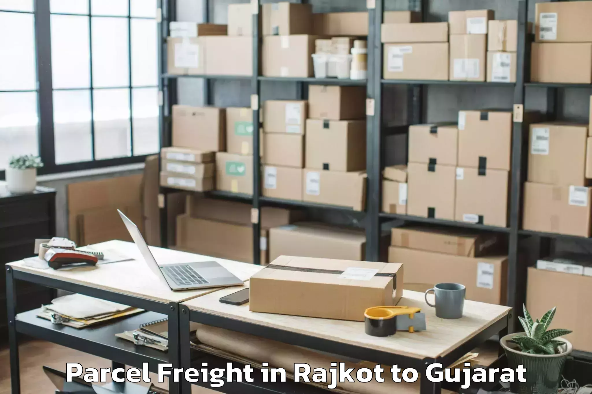 Hassle-Free Rajkot to Bardoli Parcel Freight